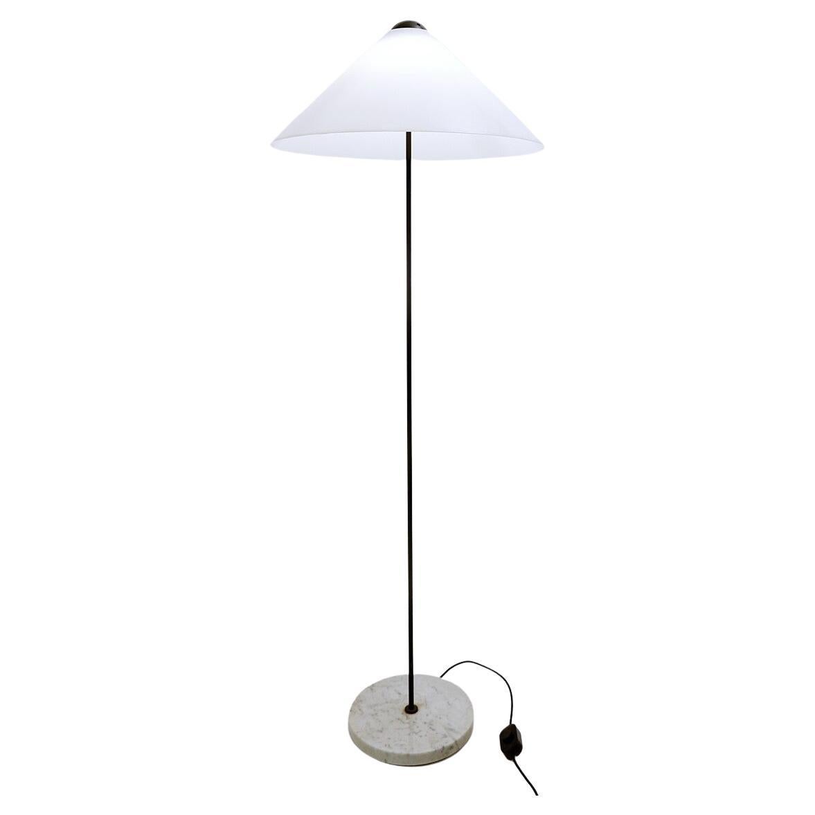Mid-Century Modern Floor Lamp "Snow" by Vico Magistretti for O-Luce, Italy, 1970 For Sale
