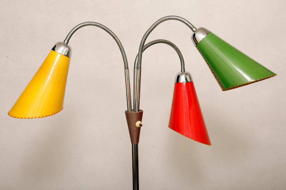 Mid-20th Century Mid-Century Modern Floor Lamp TYP S 102 by Lidokov Boskovice, 1960s For Sale