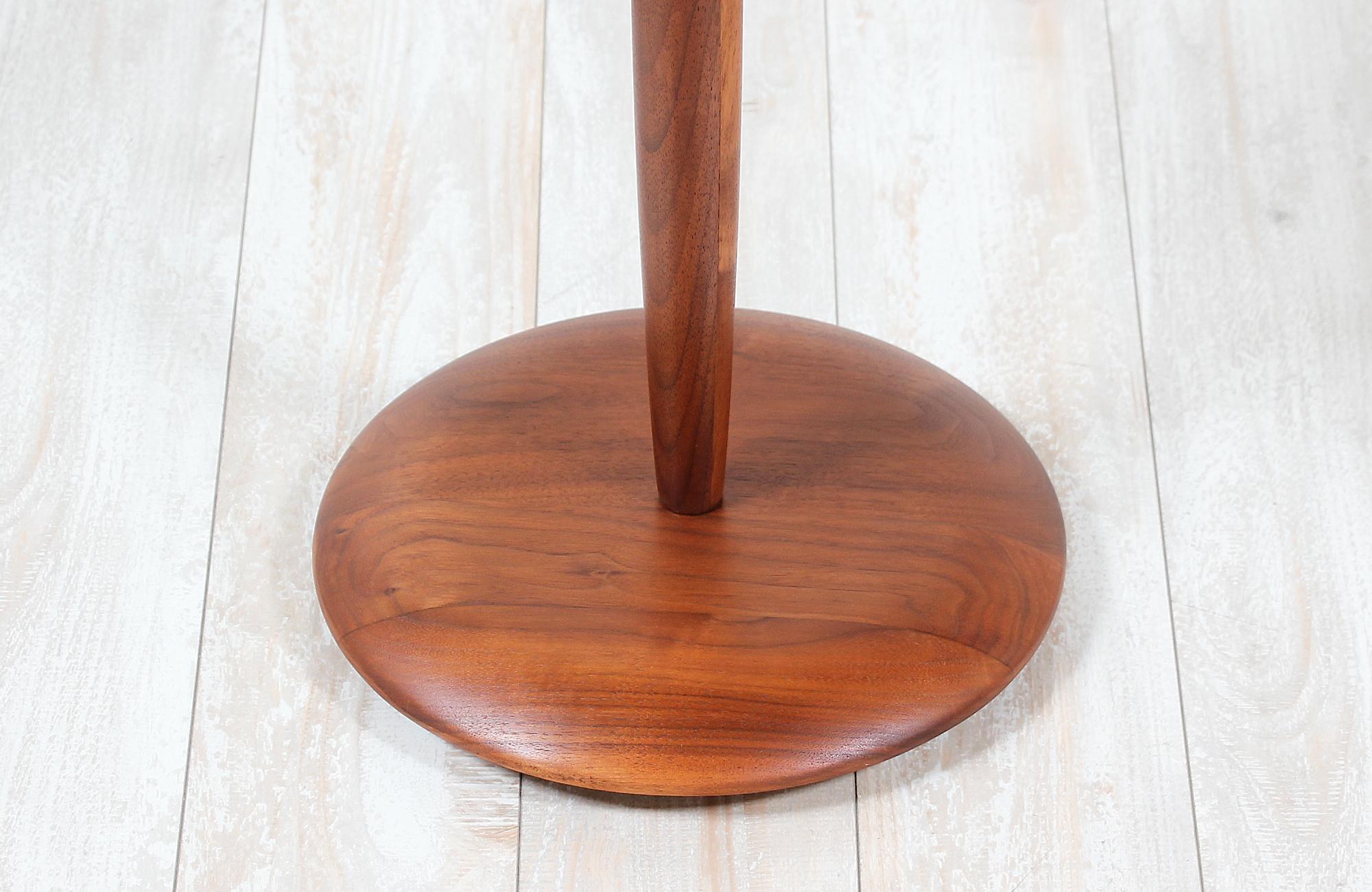 Mid-Century Modern Floor Lamp with Side Table by Laurel 4