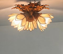 Mid-Century Modern Floral Ceiling Light by Banci Firenze Design Italy, 1960