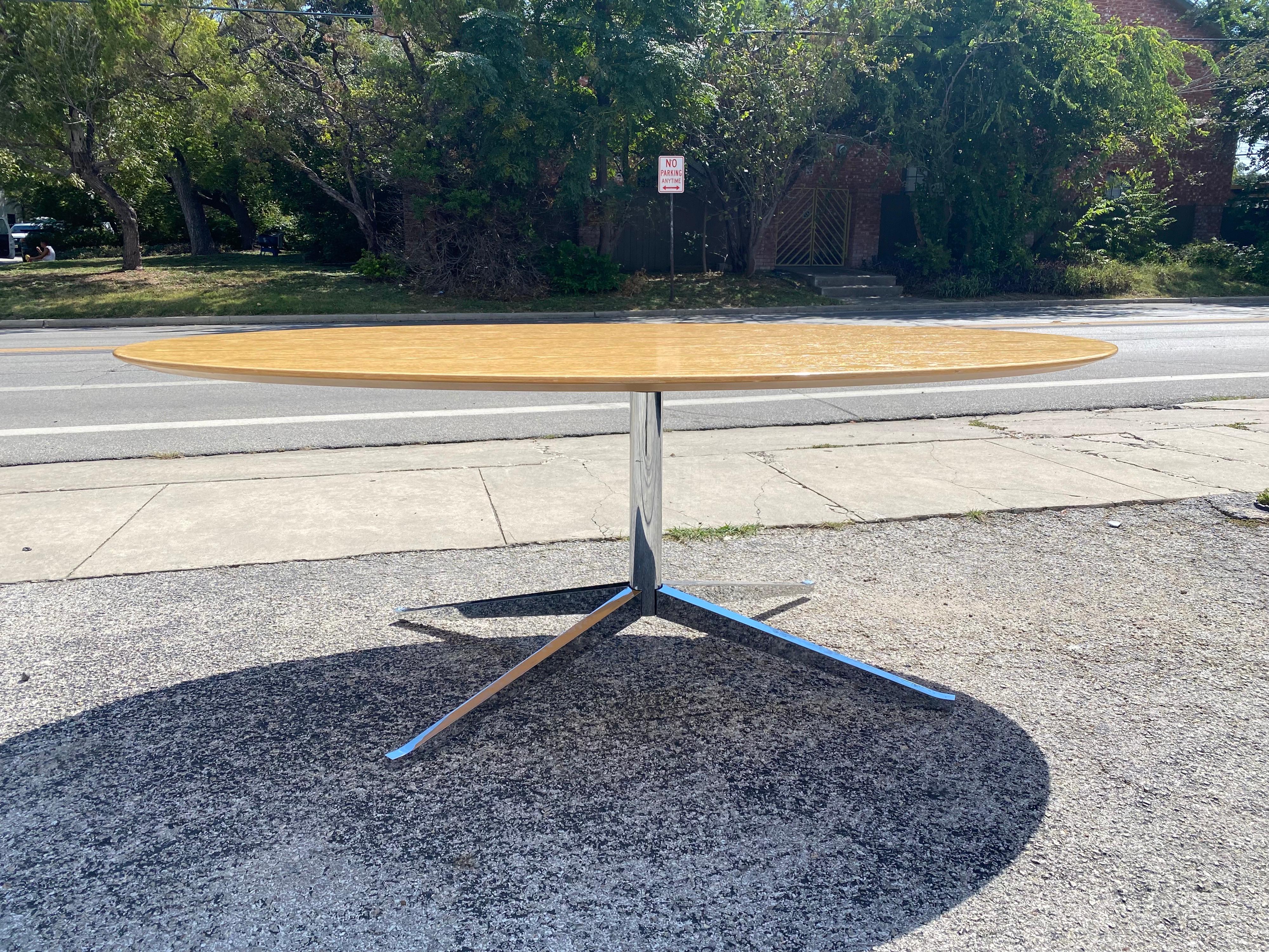 American Mid-Century Modern Florence Knoll Dining Conference Table