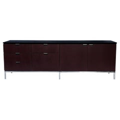 Mid-Century Modern Florence Knoll for Knoll with Black Marble Top Credenza