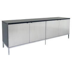 Mid-Century Modern Florence Knoll Sideboard, Aluminium and Wood, 1960s