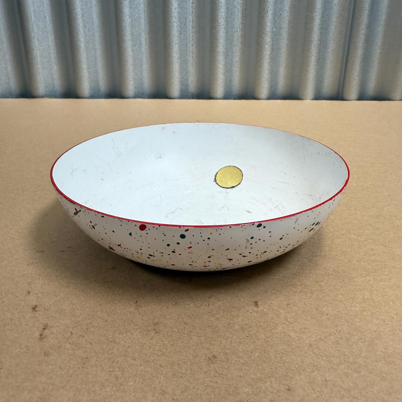 American Mid-Century Modern Florence Thomas Enamel Bowl For Sale