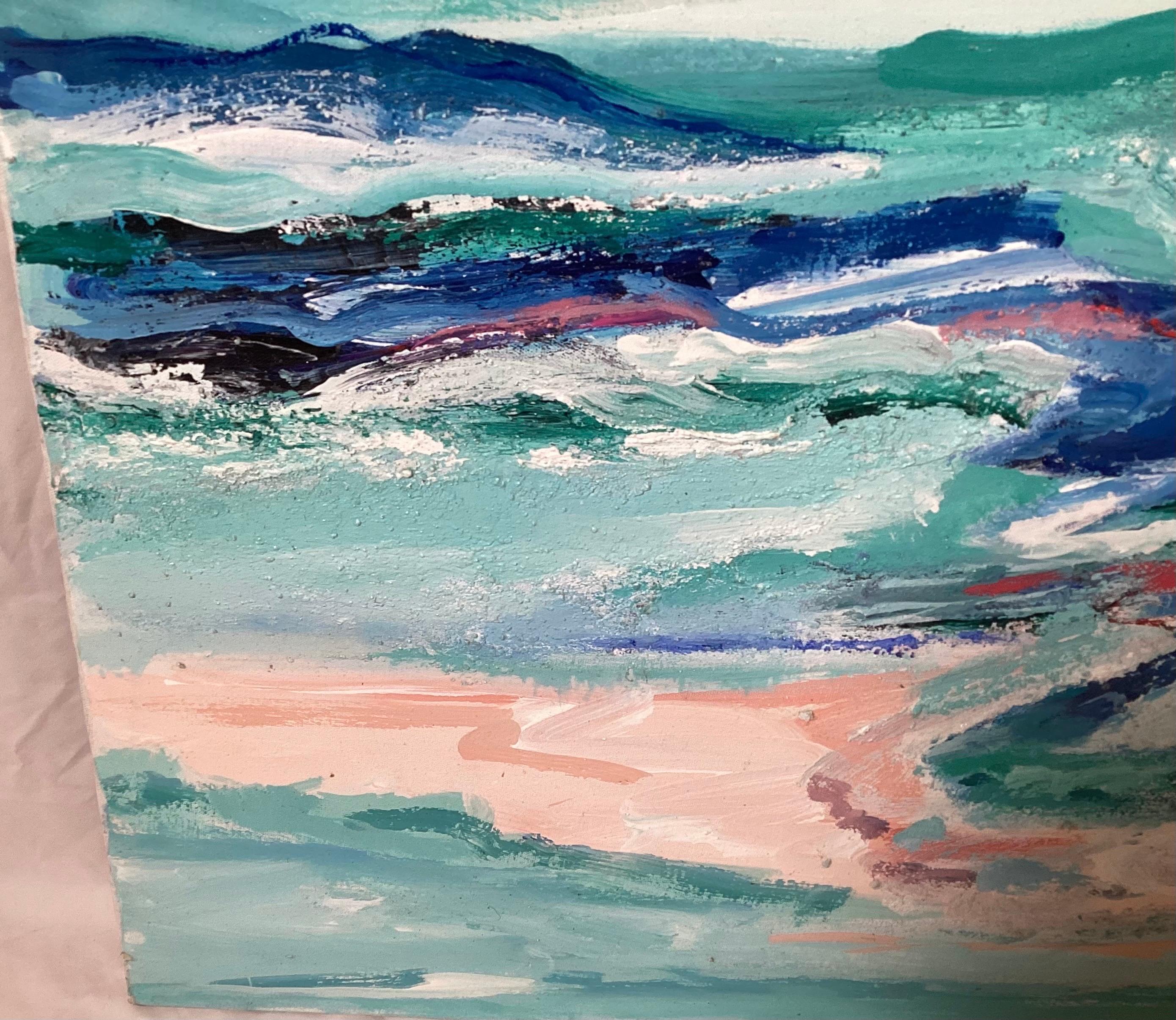 Mid Century Modern Florida Abstract Painting For Sale 3