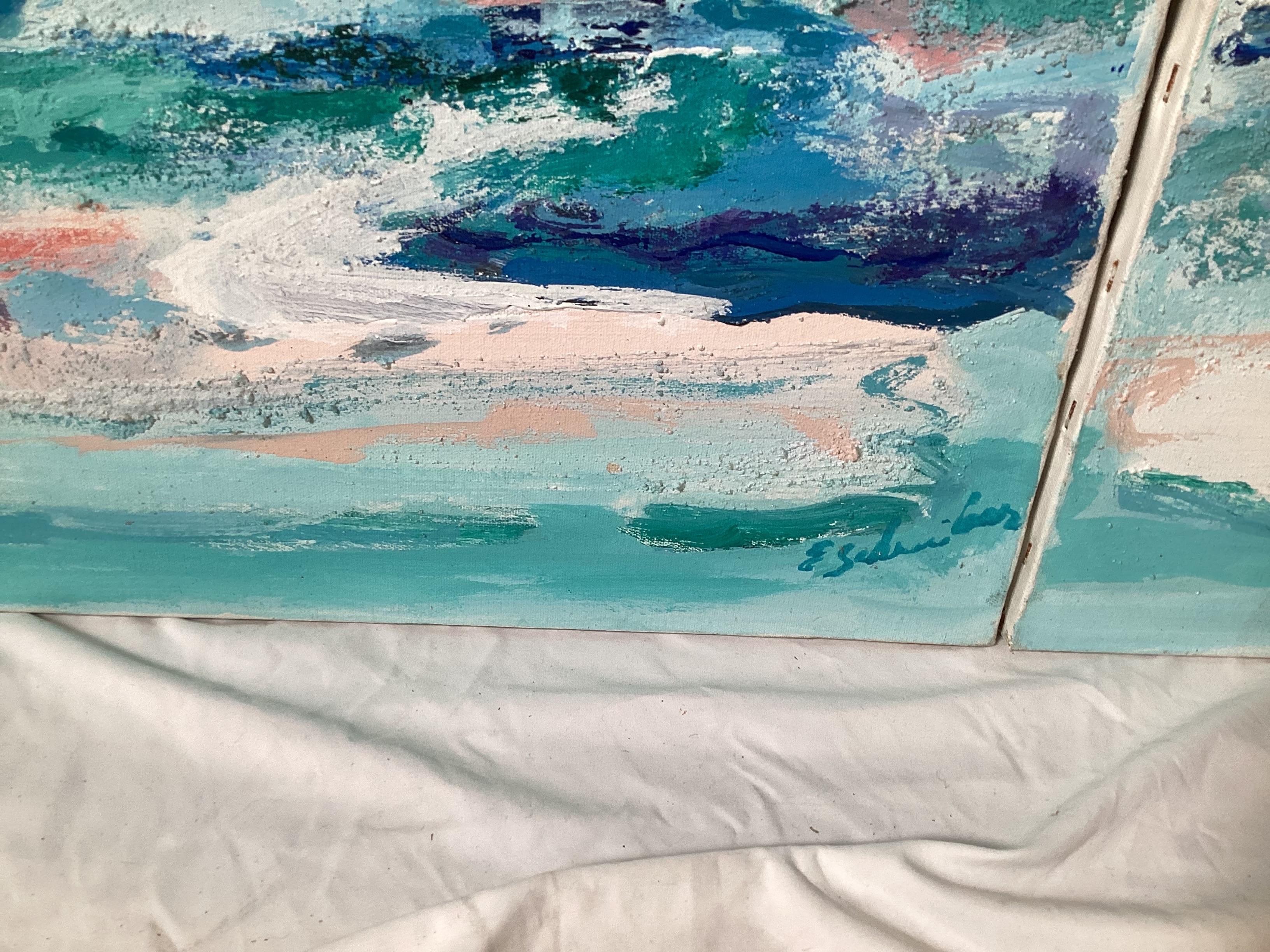 American Mid Century Modern Florida Abstract Painting For Sale