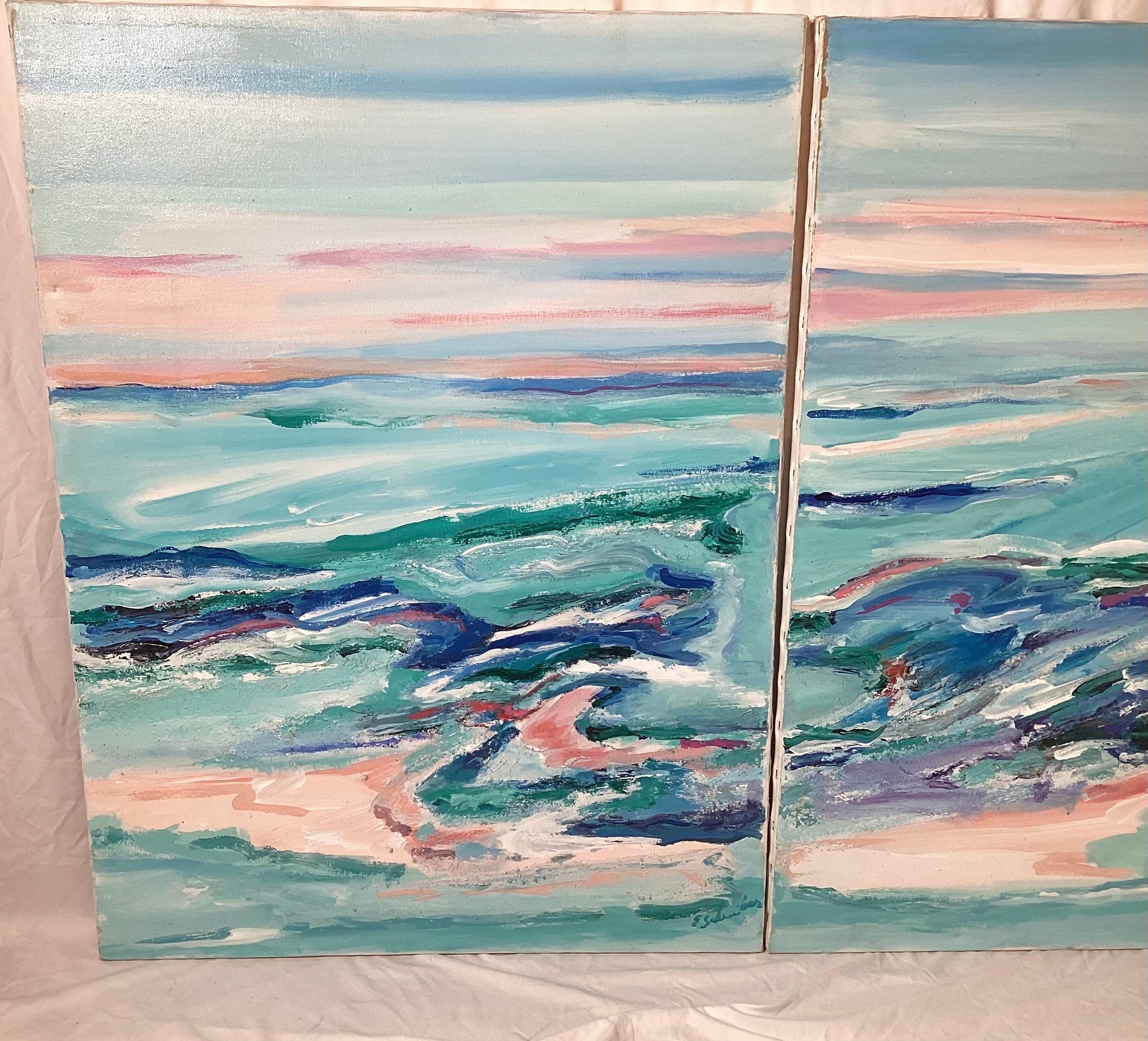 Mid Century Modern Florida Abstract Painting For Sale 1