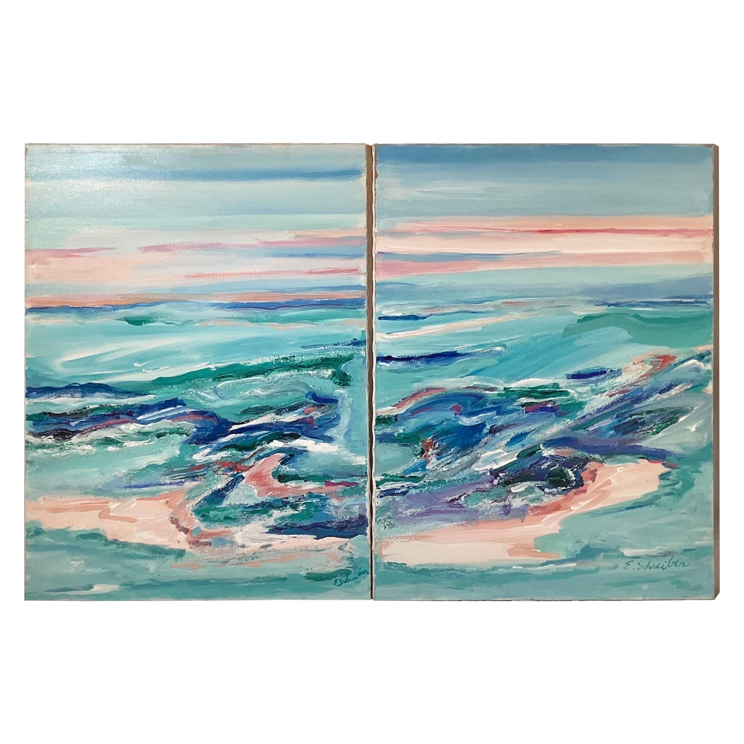 Mid Century Modern Florida Abstract Painting