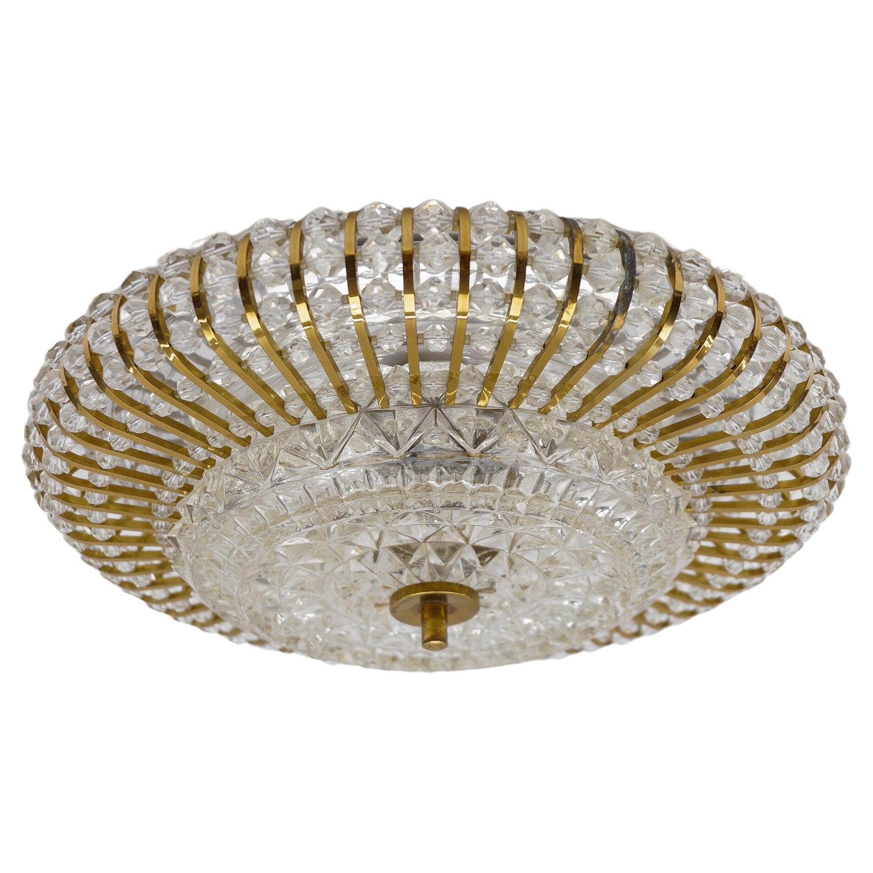 Mid-Century Modern Flush Mount by Emil Stejnar for Rupert Nikoll  1960s