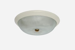Mid century modern flush mount ceiling Light, Italy 1960s