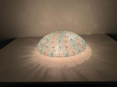 Mid Century Modern Flush Mount in Murano Glass Attr to Seguso, Murano, ca. 1970