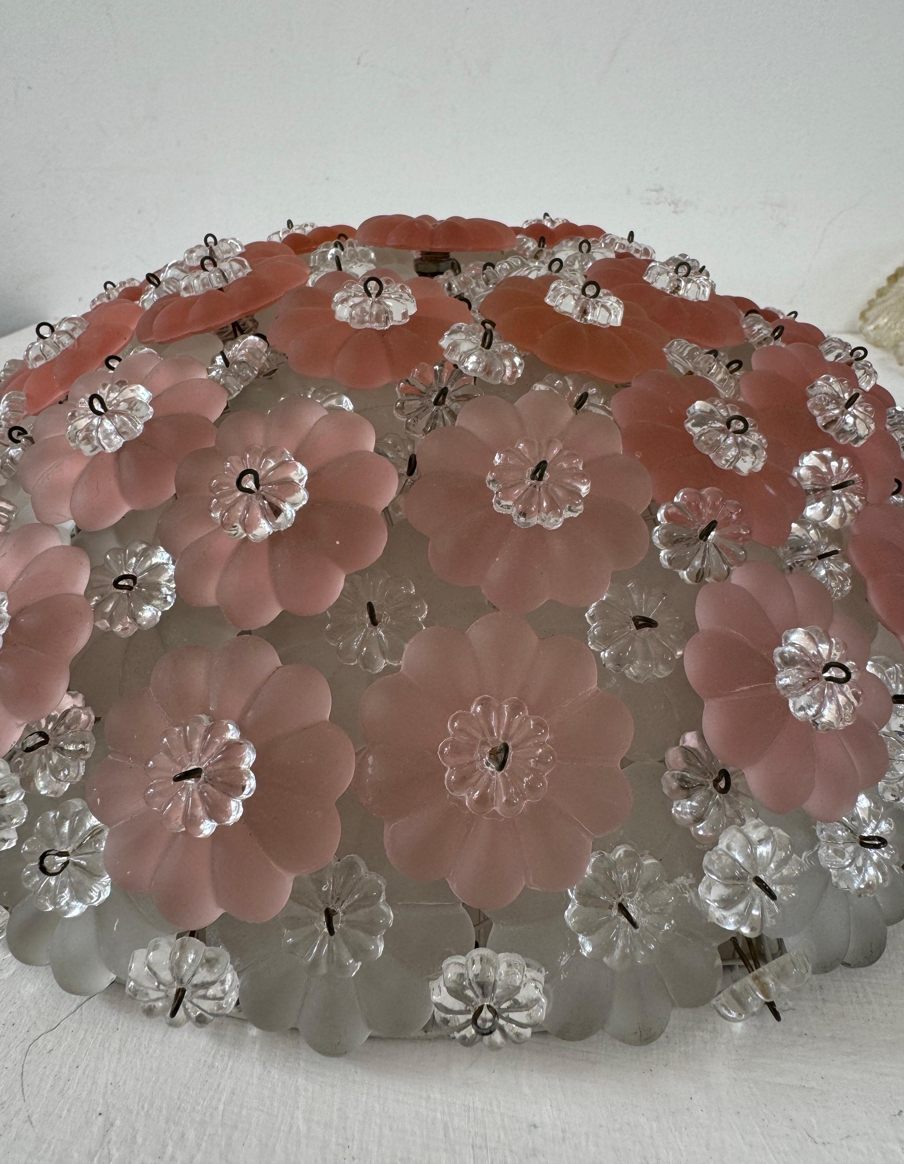 Empotrable moderno de mediados de siglo en cristal de Murano, attr. a Seguso, Italia ca. 1970 en Bueno estado para la venta en Merida, Yucatan