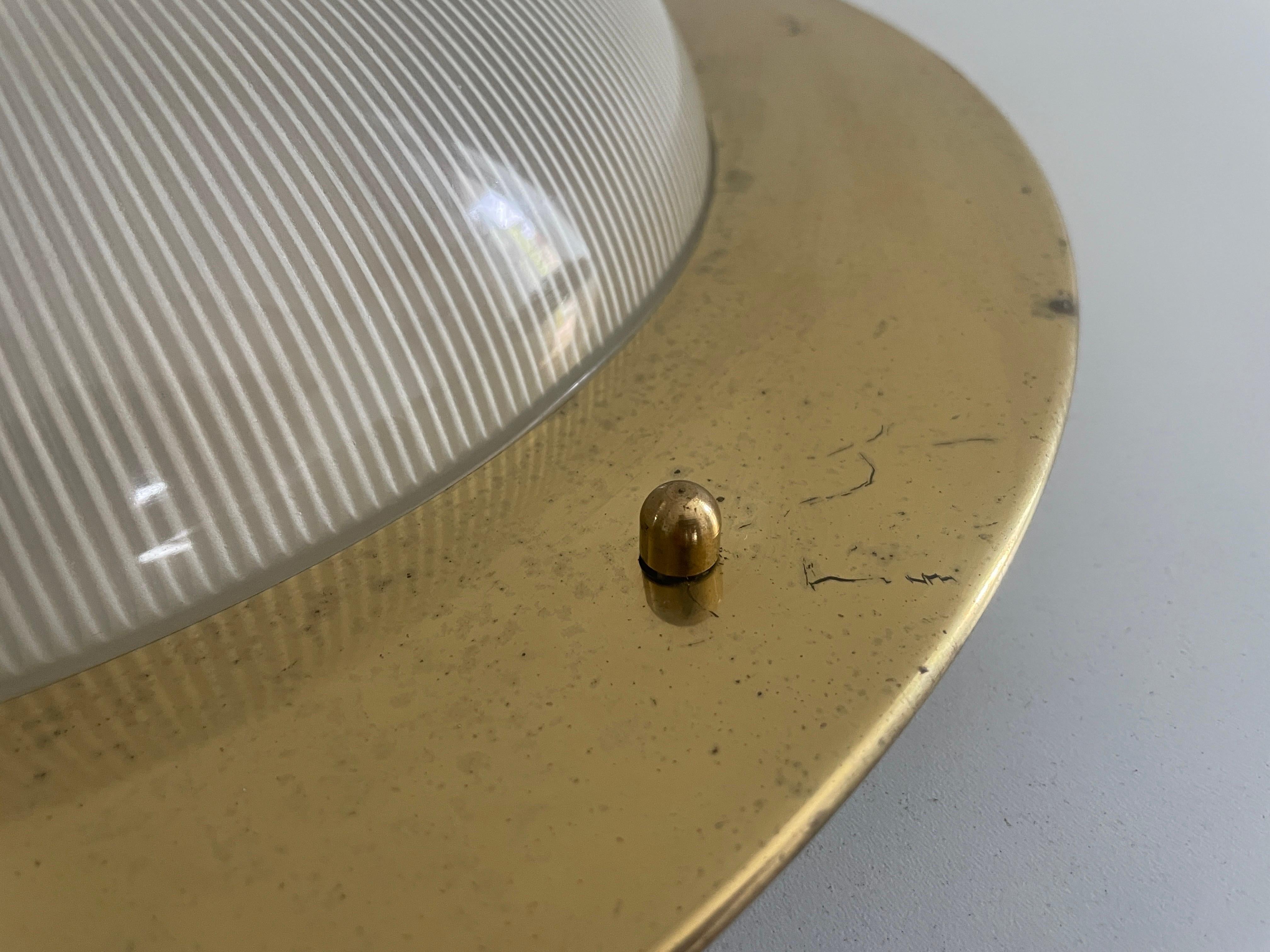 Vetro Lampada da incasso moderna di metà secolo di Lamperti, 1950, Italia in vendita