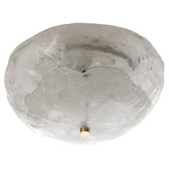 Empotrable moderno de mediados de siglo COCCO by Kalmar, latón y cristal de Murano, años 70