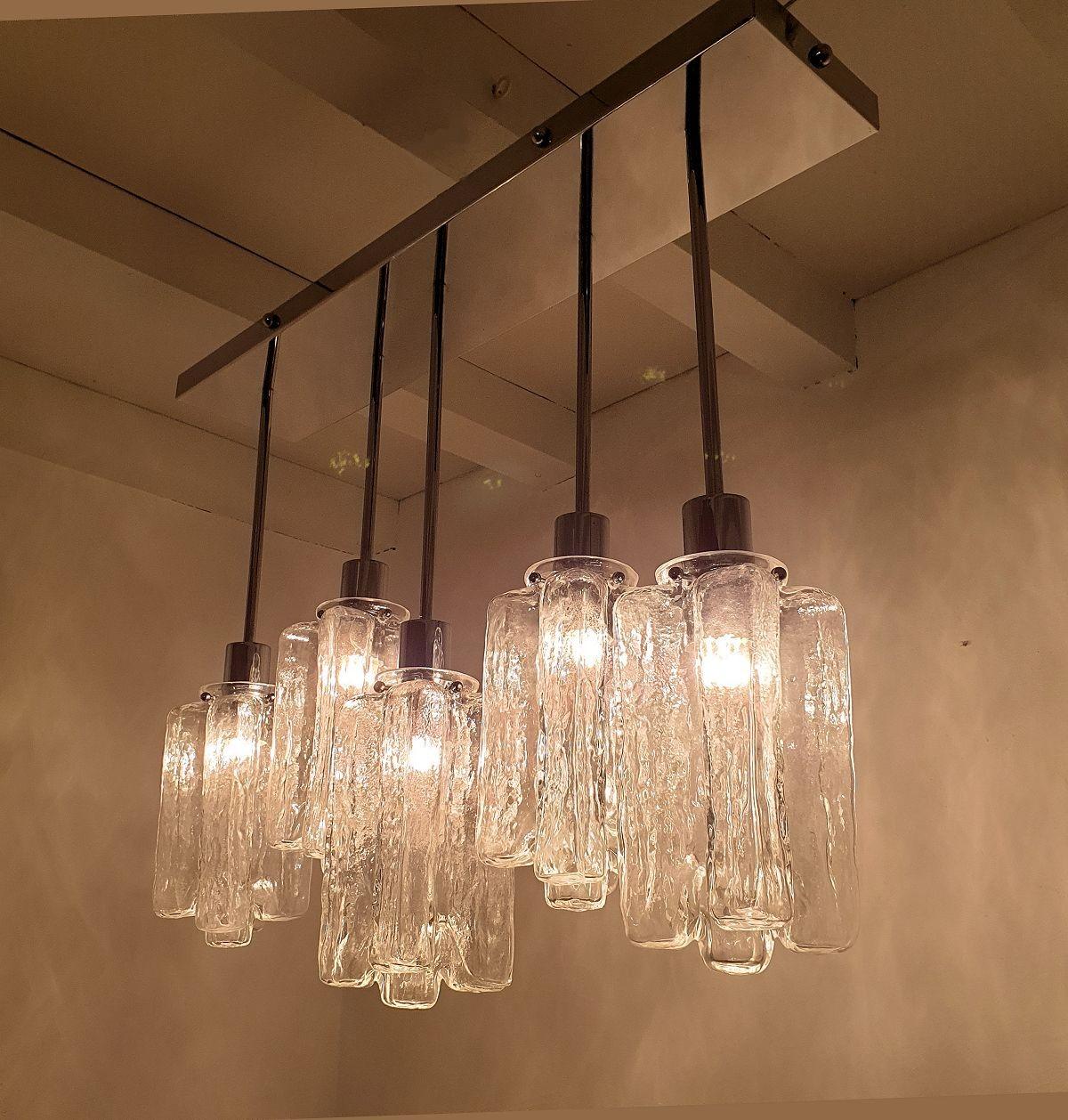 Verre de Murano Lampe encastrée moderne du milieu du siècle dernier, style kalmar en vente