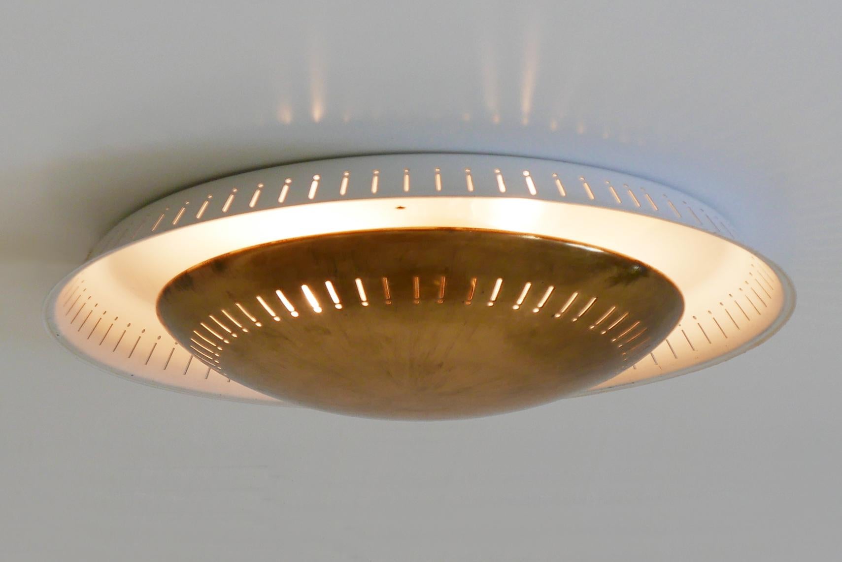 Mid-Century Modern Flush Mount or Wall Lamp by Hillebrand, 1950s, Germany 6