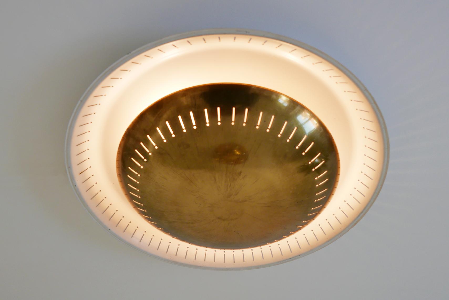 Mid-Century Modern Flush Mount or Wall Lamp by Hillebrand, 1950s, Germany 7