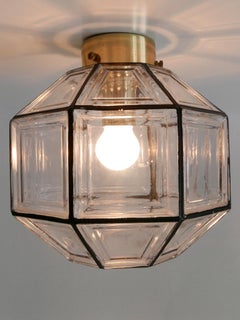 Mid-Century Modern Flush Mounts or Ceiling Fixtures by Glashütte Limburg 1960s