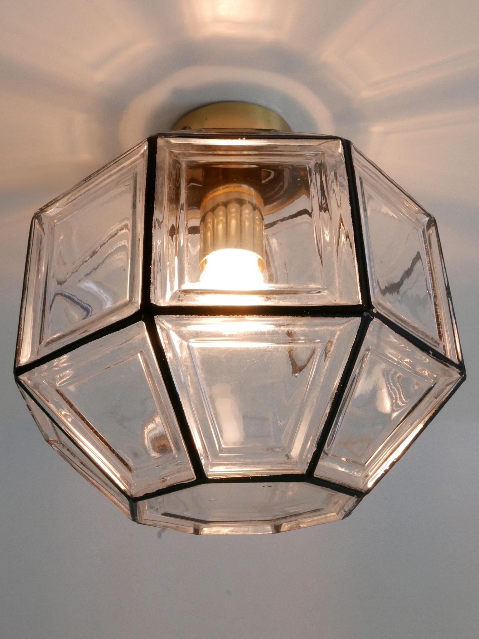 Metà XX secolo Apparecchi da incasso o da soffitto di Glashütte Limburg del Mid Century Modern 1960 in vendita