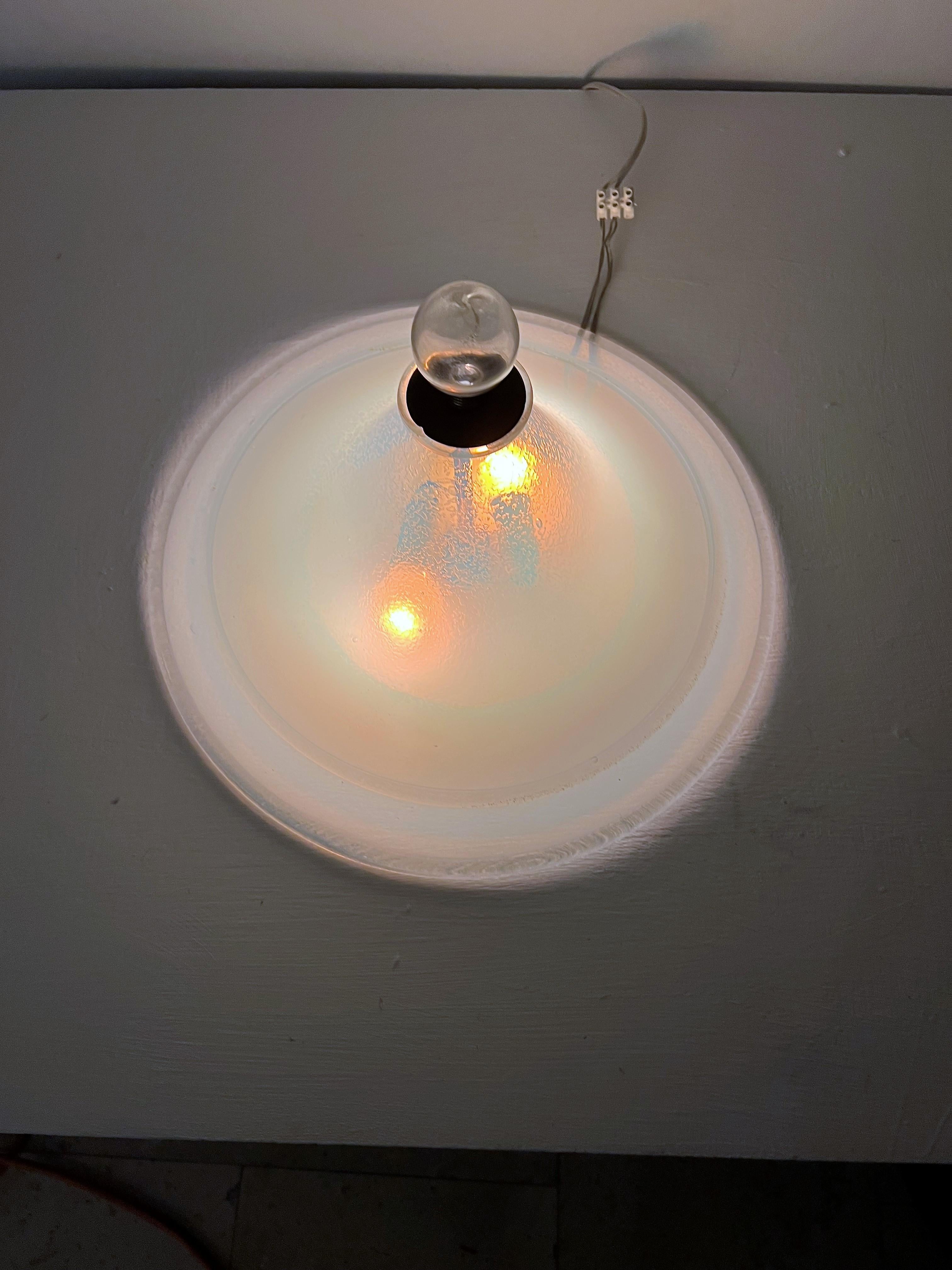 Moderne Einbaubeleuchtung aus der Mitte des Jahrhunderts im Stil von Seguso oder Barovier, Murano, ca. 1970 im Angebot 6