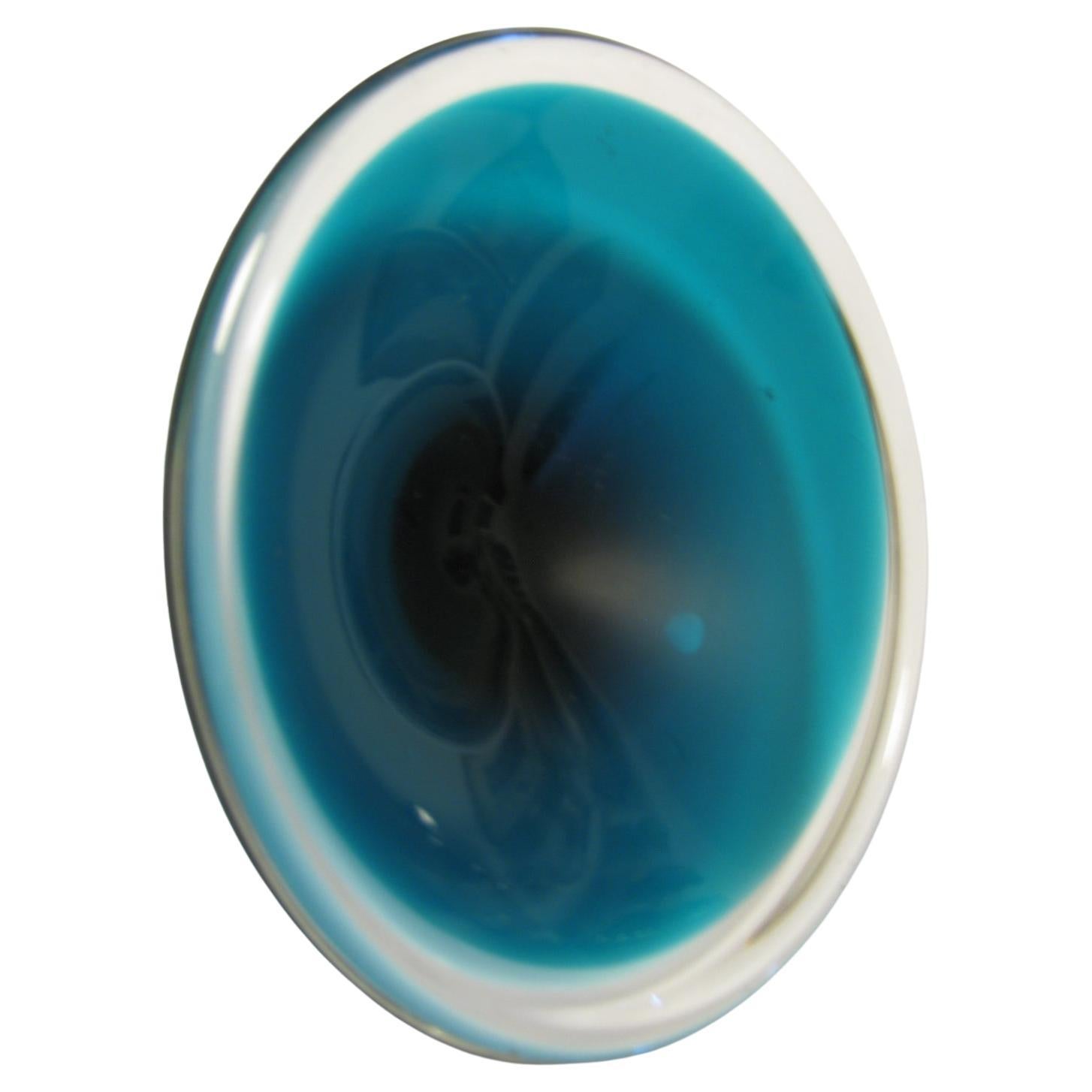 Suédois Bol en verre d'art Coquille de Flygsfors Mid Century modern