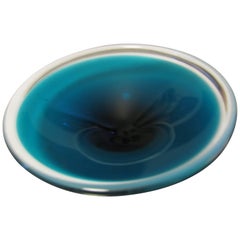 Mid-Century Modern Flygsfors Coquille Art Glass Bowl