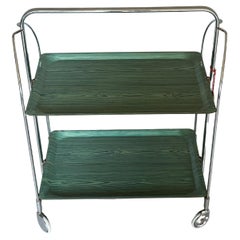 Mid-Century Modern Folding Bar Cart Trolley from Gerlinol