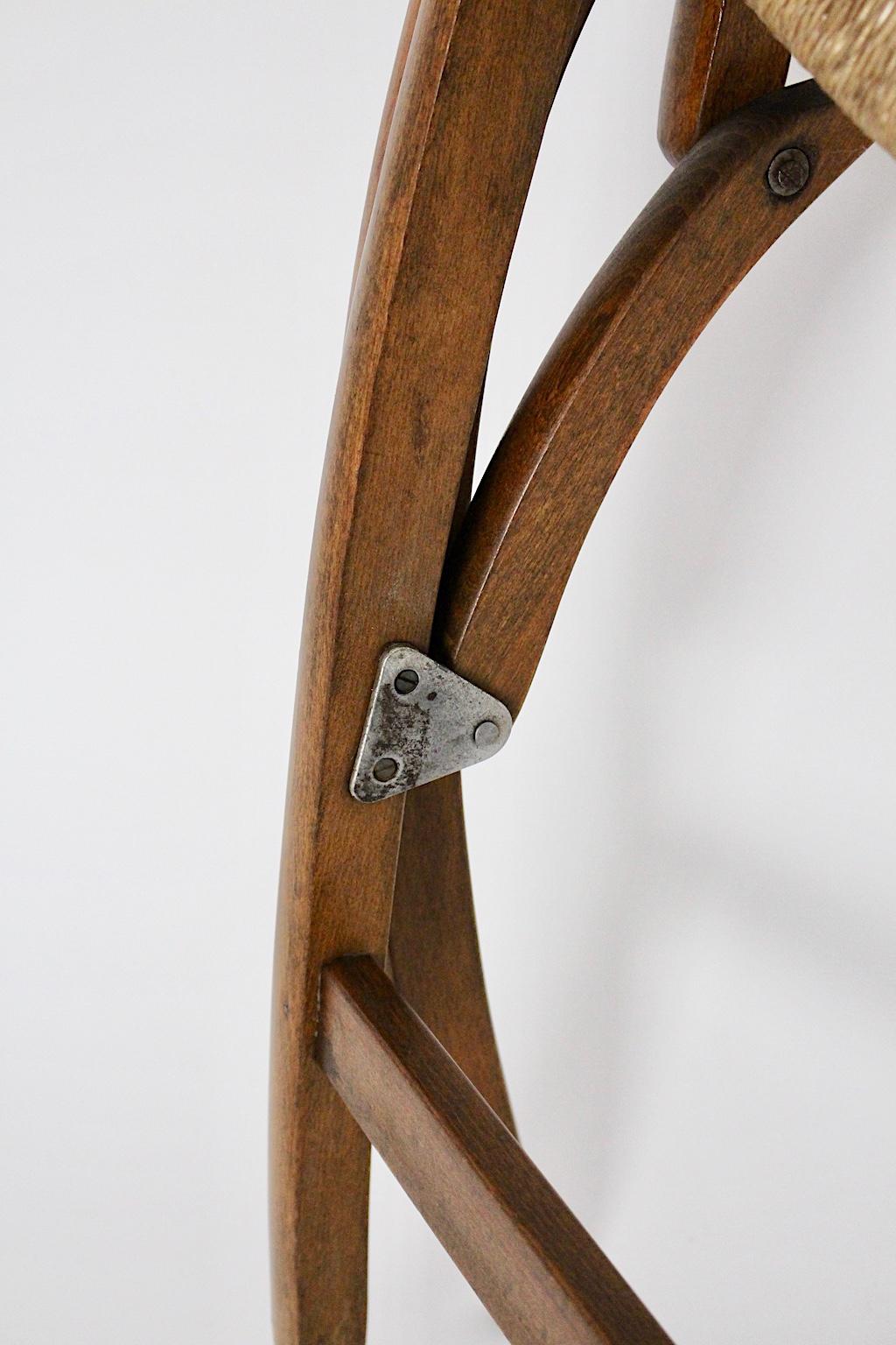 Moderner klappbarer Stuhl aus Buche im Stil von Gio Ponti:: 1960er Jahre:: Italien im Angebot 8
