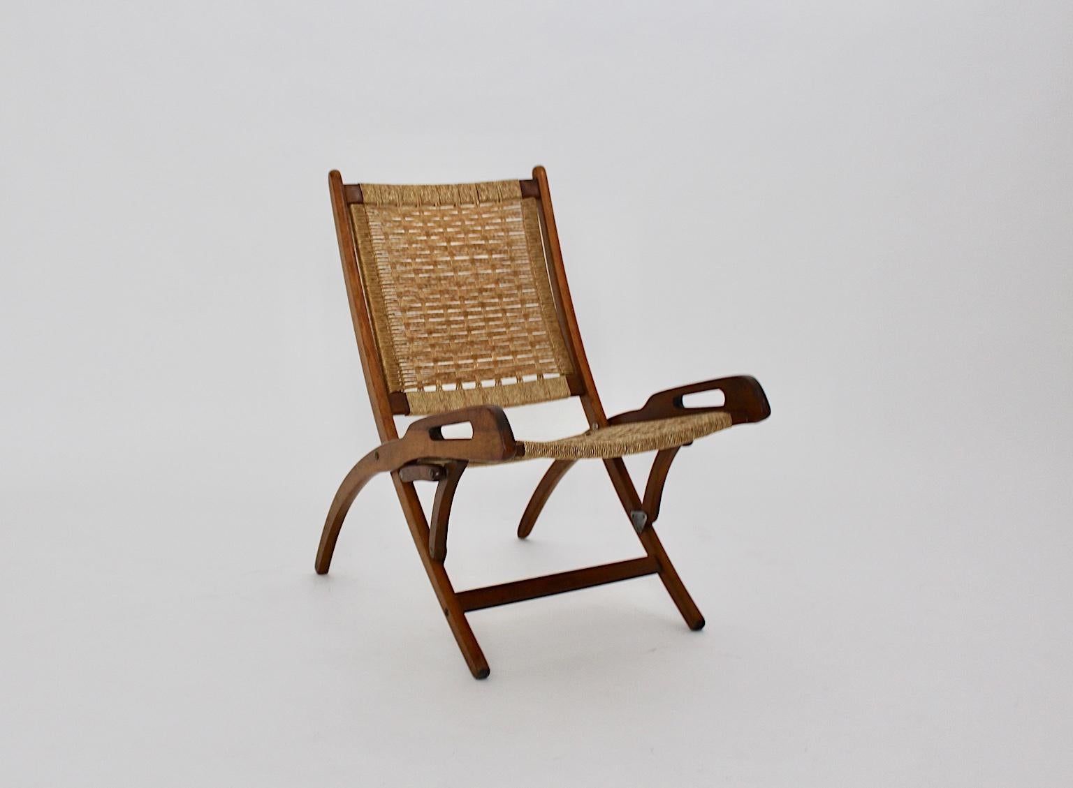 Moderner klappbarer Stuhl aus Buche im Stil von Gio Ponti:: 1960er Jahre:: Italien (Italienisch) im Angebot