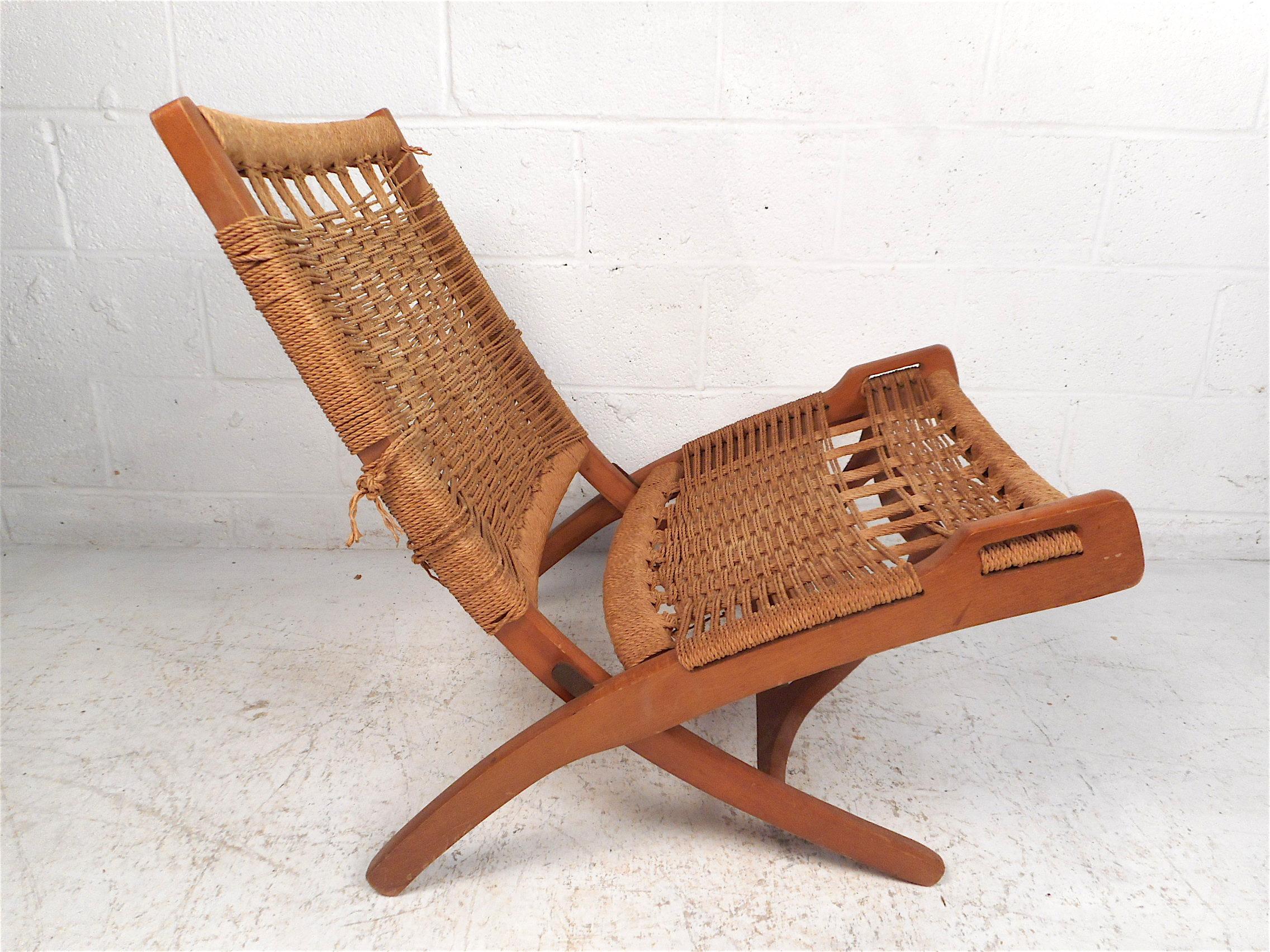 mid century wegner folding chair