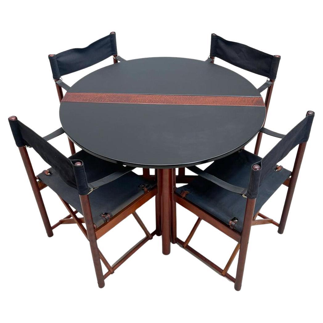 Mid-Century Modern Folding Dining Set by Hyllinge Møble, Denmark, 1970s For Sale