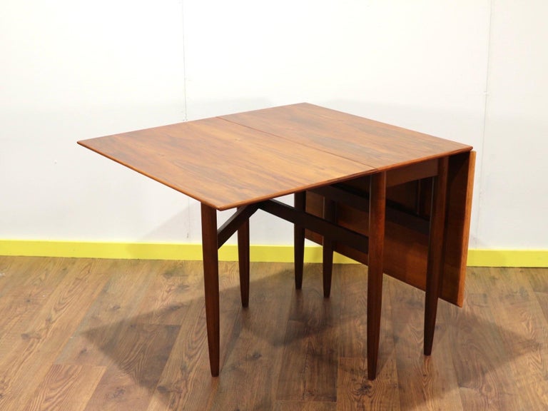 MidCentury Modern Folding Dining Table by Morris of Glasgow For Sale