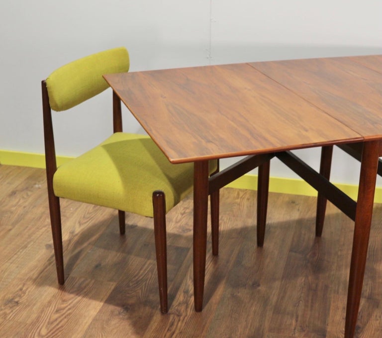 MidCentury Modern Folding Dining Table by Morris of Glasgow For Sale