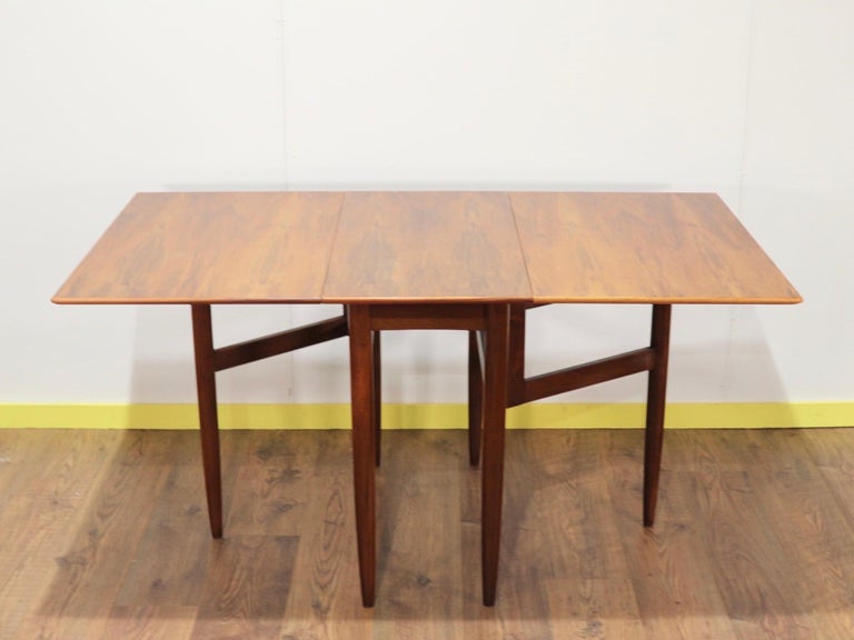 MidCentury Modern Folding Dining Table by Morris of Glasgow For Sale