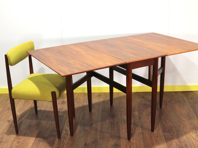 MidCentury Modern Folding Dining Table by Morris of Glasgow For Sale