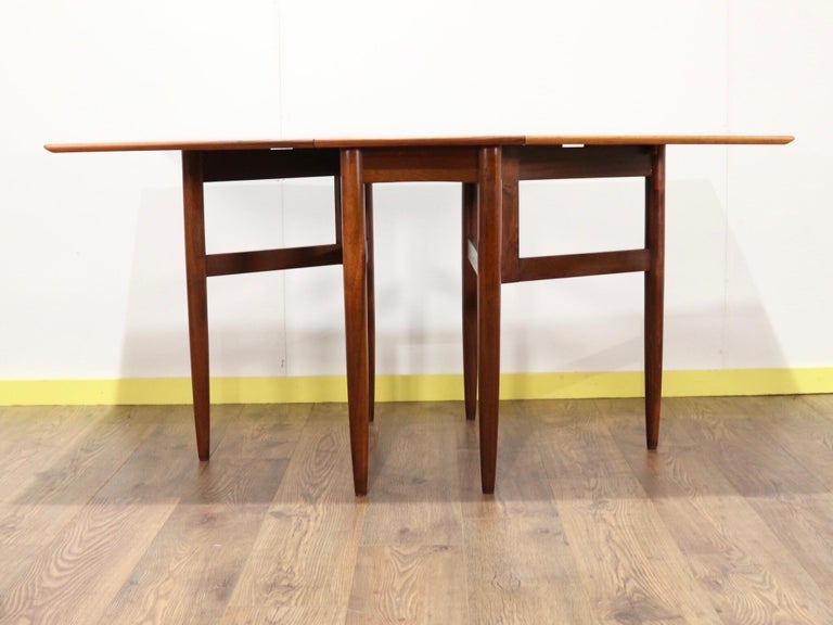 MidCentury Modern Folding Dining Table by Morris of Glasgow For Sale