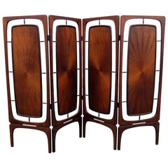 Mid-Century Modern Folding Screen