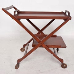 Mid-Century Modern Folding Service Cart