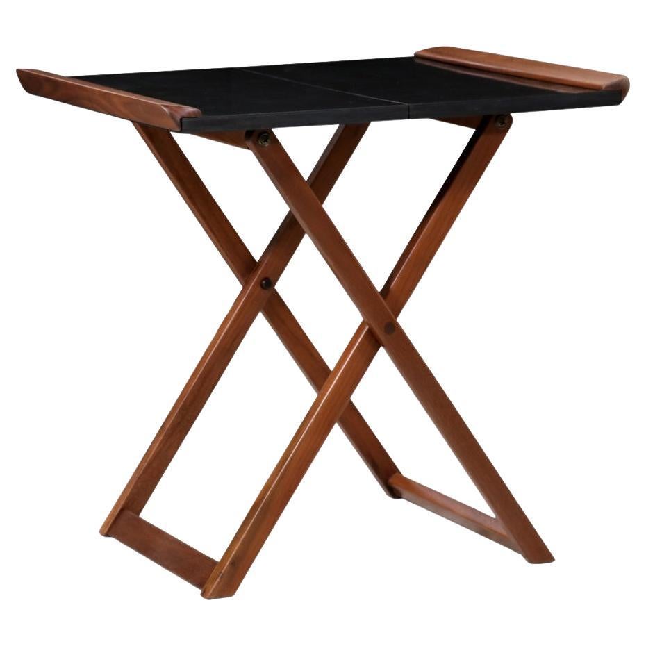 Expertly Restored - Mid-Century Modern Folding Side Table For Sale