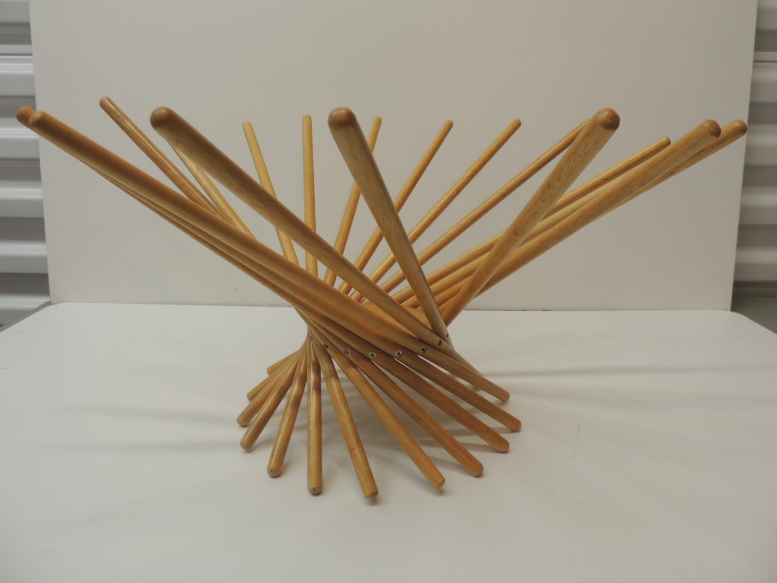 Moderner faltbarer Holz-Obstkorb aus der Mitte des Jahrhunderts aus dem MoMA (Moderne der Mitte des Jahrhunderts)