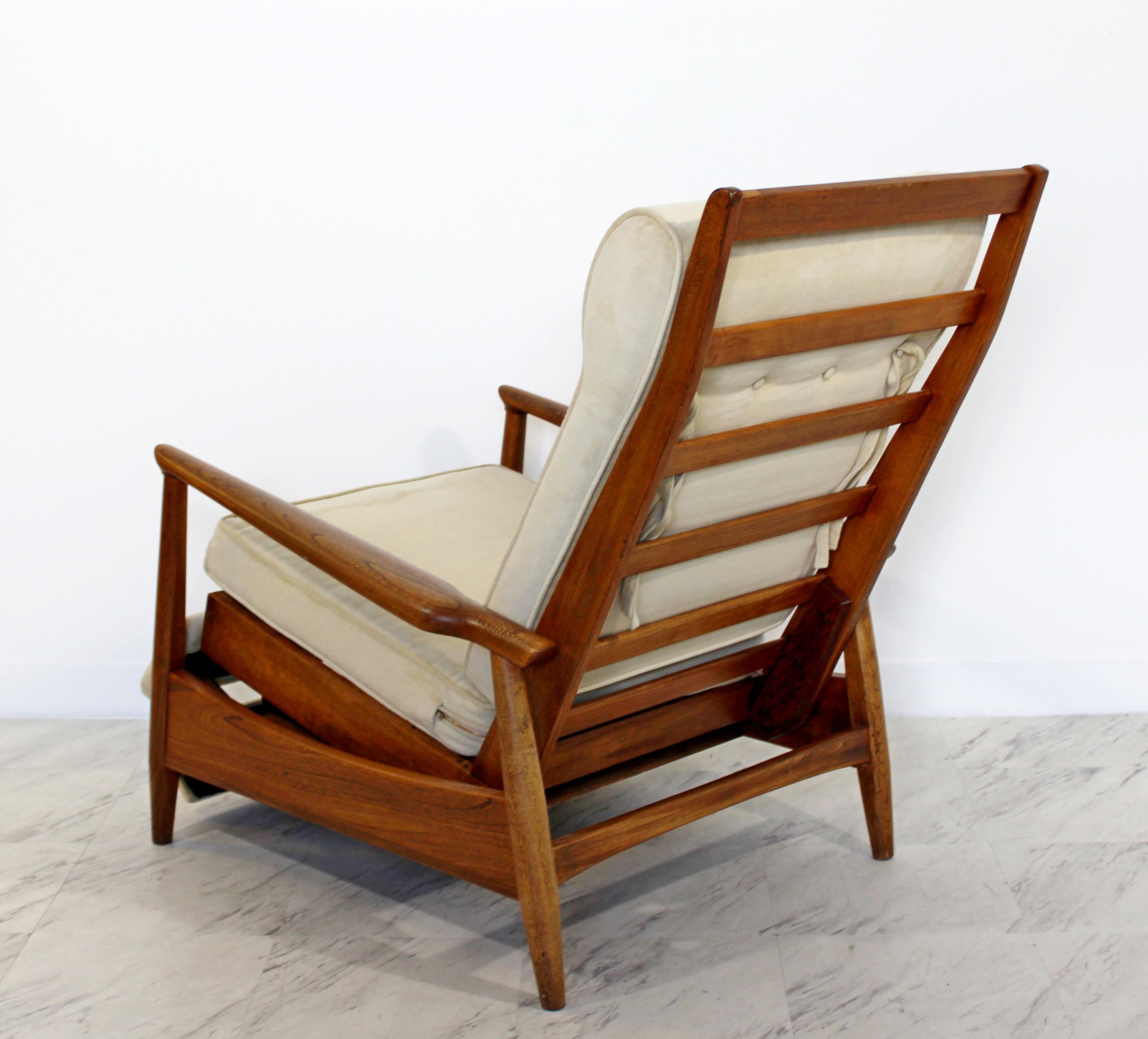 Wood Mid-Century Modern Folke Ohlsson DUX Reclining Lounge Chair