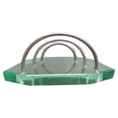 Retro Mid Century Modern Fontana arte letter rack.