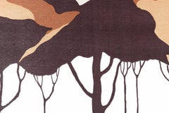 Mid-Century Modern Forest Print Art Attributed to Marjatta Seppälä, Finland