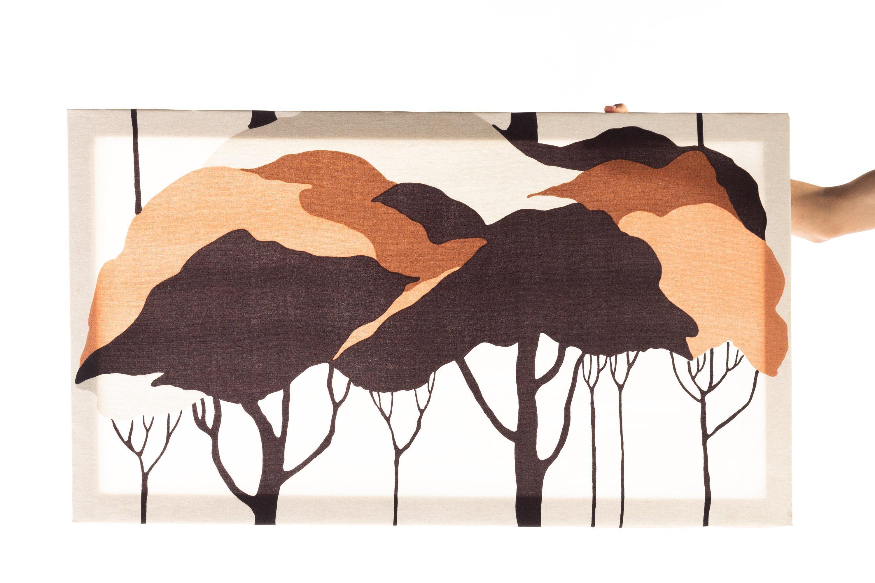Finnish Mid-Century Modern Forest Print Art Attributed to Marjatta Seppälä, Finland For Sale