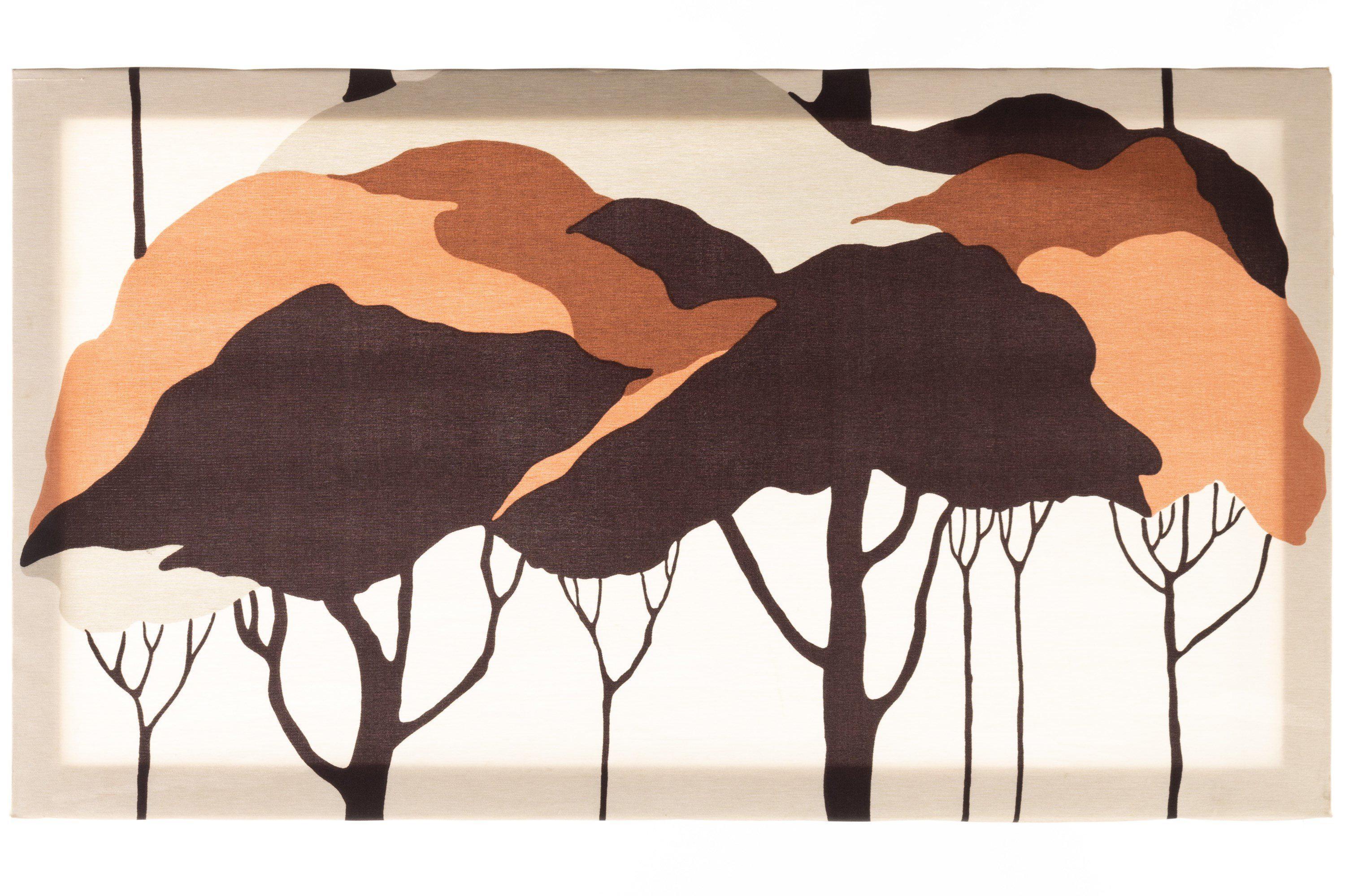 Mid-Century Modern Forest Print Art Attributed to Marjatta Seppälä, Finland In Good Condition For Sale In Deland, FL