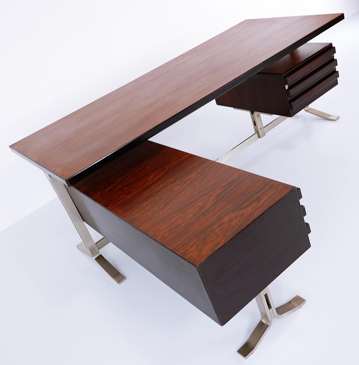 Mid Century Modern Forma Nova Desk and Return by Gianni Moscatelli, 1960s  6
