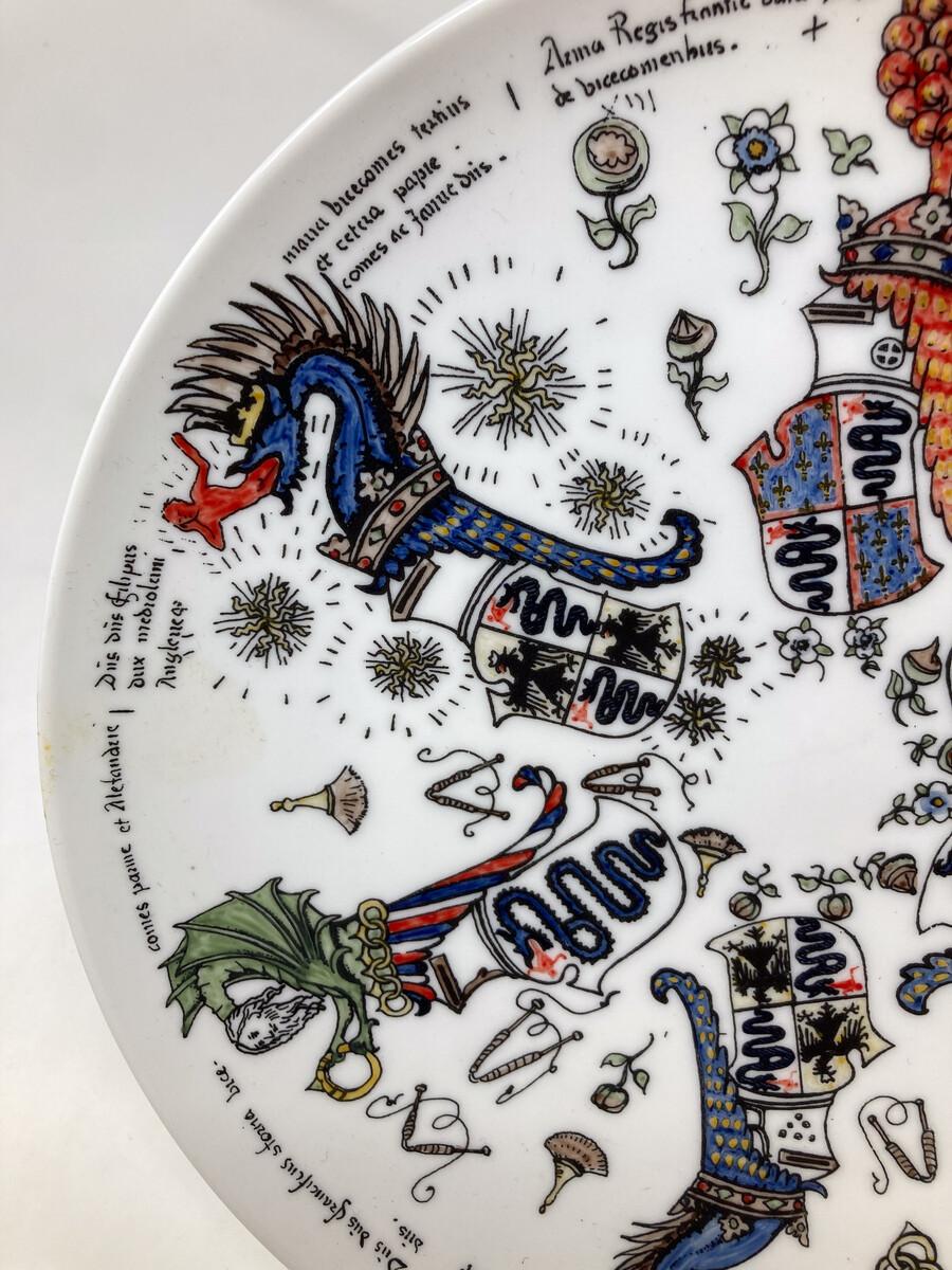 Mid-Century Modern Fornasetti Plate, Italy In Good Condition For Sale In Brussels, BE