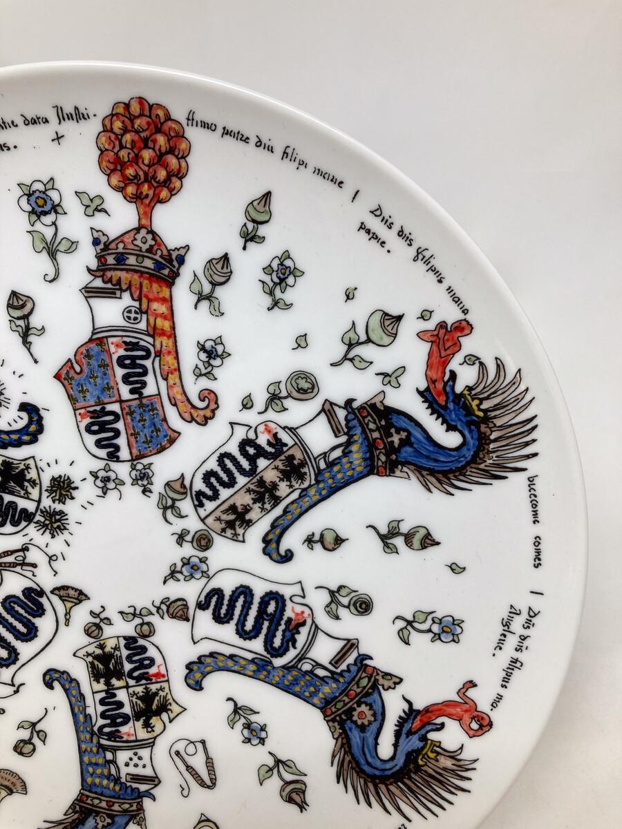 Mid-20th Century Mid-Century Modern Fornasetti Plate, Italy For Sale