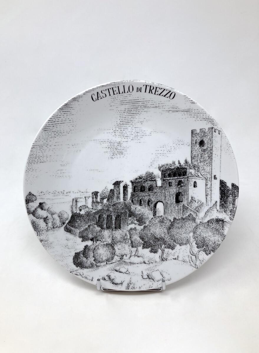 Céramique Assiette Fornasetti moderne du milieu du siècle dernier, Italie en vente