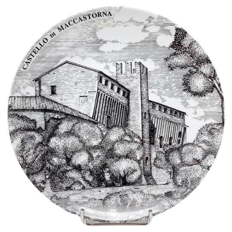 Moderner Fornasetti-Teller, Italien, Mitte des Jahrhunderts